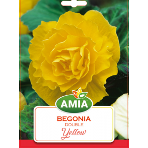 Bulbi Begonia Double Yellow, calibru 5/6, 2 bucati, AMIA